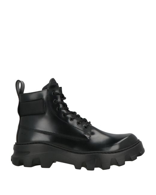 Fabi Black Ankle Boots Leather for men