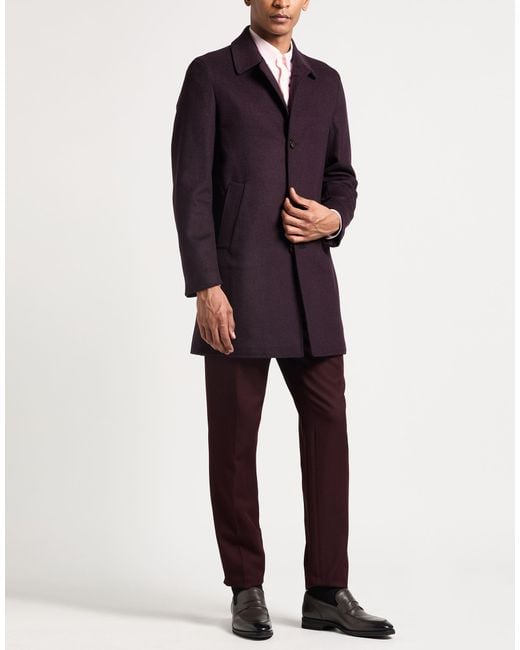 SARTITUDE NAPOLI Blue Coat Virgin Wool, Cashmere for men