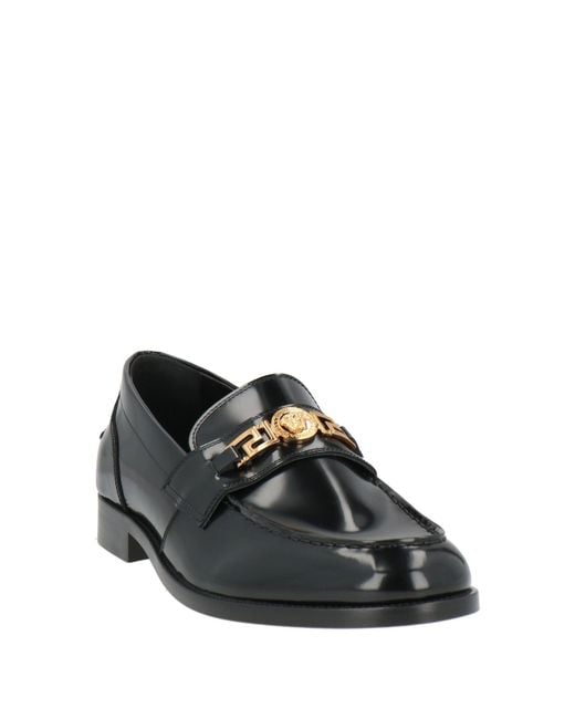 Versace Black Loafers Calfskin for men