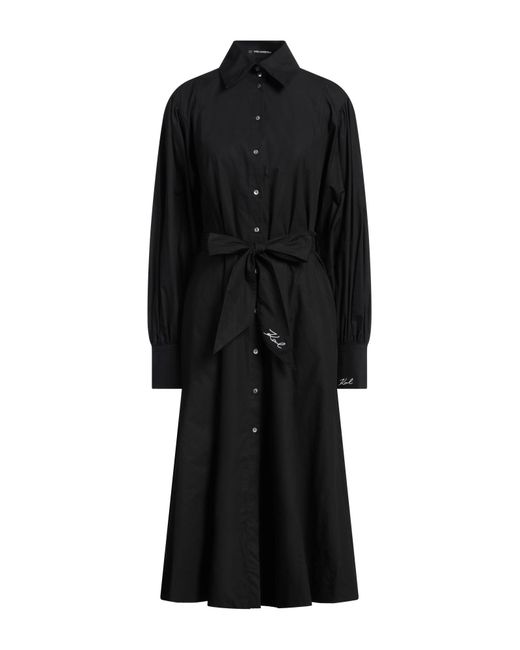 Karl Lagerfeld Black Midi-Kleid
