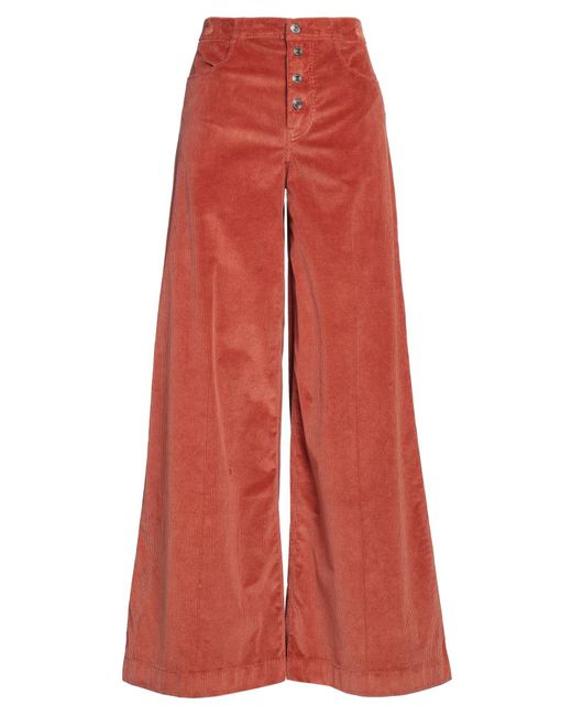 Department 5 Red Pants Cotton, Modal, Polyester, Elastane