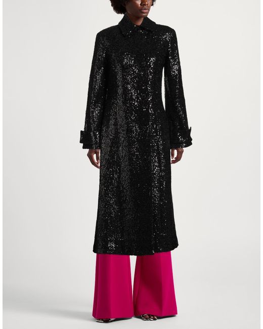 MAX&Co. Black Overcoats & Trench Coats