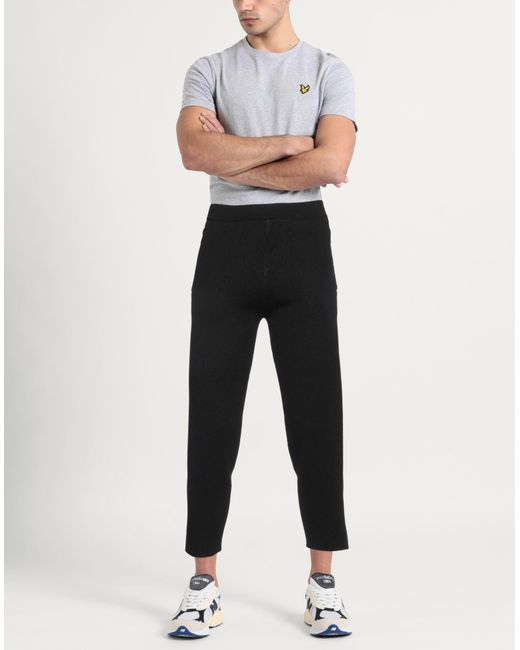 PMDS PREMIUM MOOD DENIM SUPERIOR Black Pants Wool, Viscose, Polyamide, Cashmere, Polyester for men