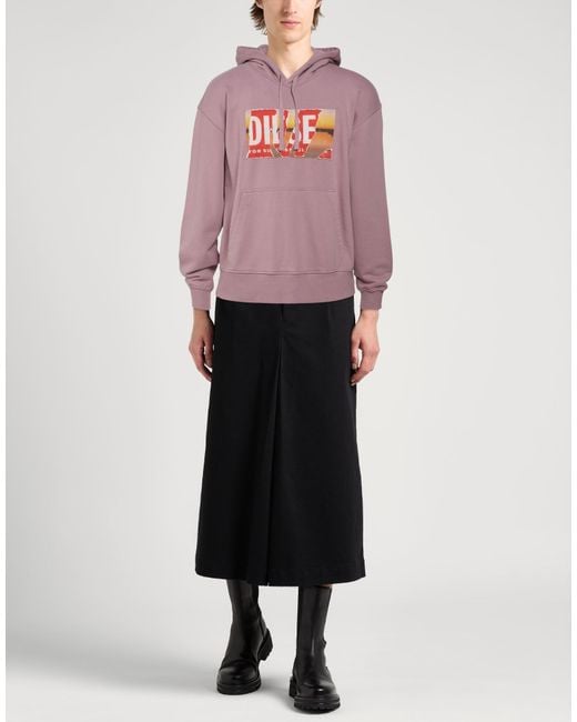 DIESEL Pink Sweatshirt for men