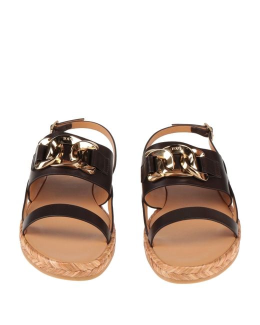 Tod's Brown Espadrilles