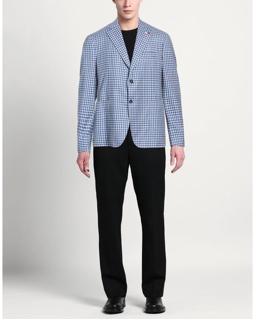 Isaia Blue Blazers for men