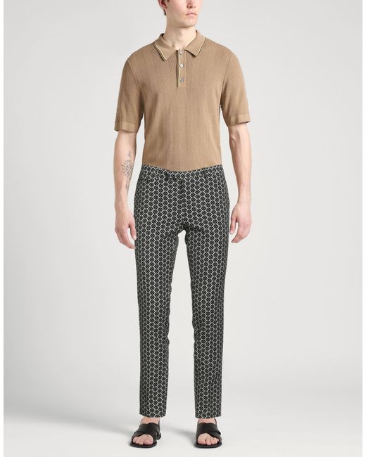 Brian Dales Gray Pants Viscose, Polyester, Cotton, Elastane for men