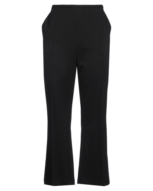 Her. Black Pants Viscose, Nylon, Elastane