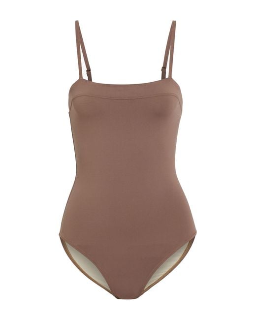 Iris & Ink Onepiece Swimsuit in Brown Lyst