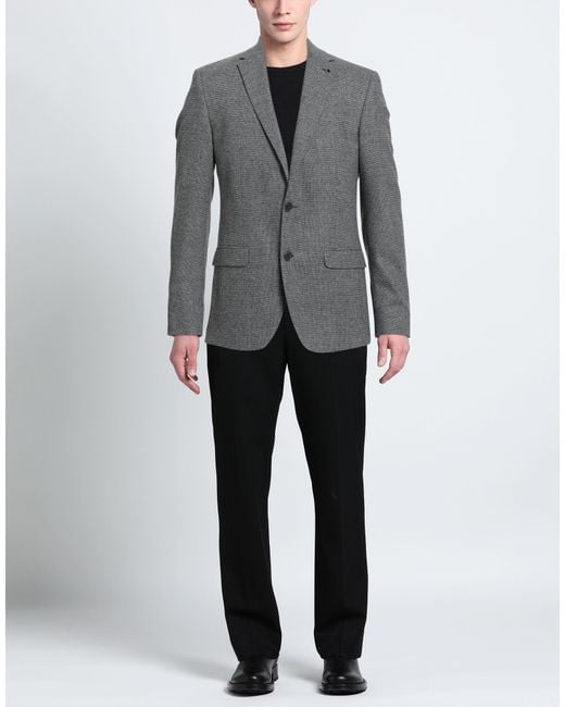 DIGEL Gray Blazer Wool, Polyester, Viscose, Polyamide, Elastane for men
