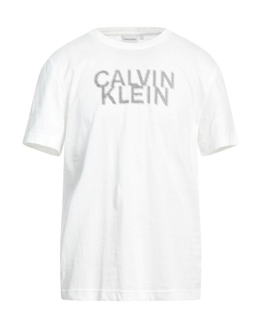 del Legepladsudstyr Oversigt Calvin Klein T-shirt in White for Men | Lyst Australia