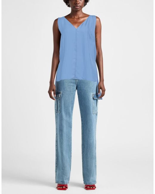 Alysi Blue Top Silk