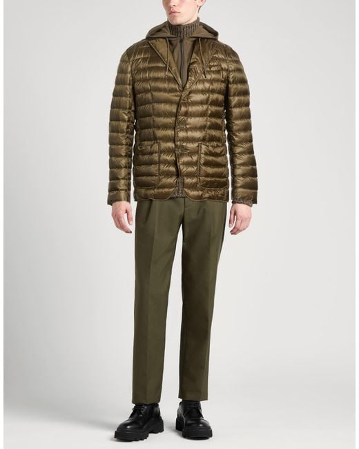 Herno Green Puffer Polyamide for men