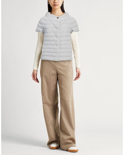 Herno White Puffer Polyester, Polyamide, Cotton, Acetate