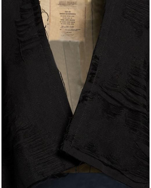 Uma Wang Black Jacket Cotton, Linen