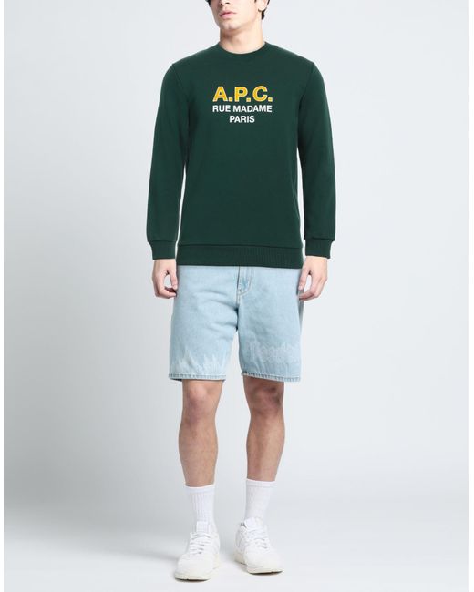 A.P.C. Green Sweatshirt for men