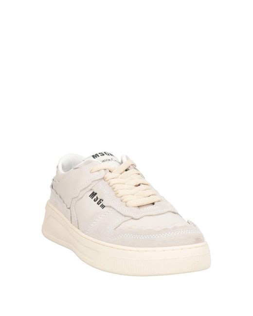 MSGM Natural Fantastic Light Sneakers Leather for men