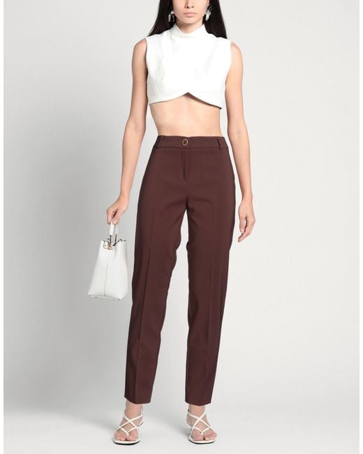 Rinascimento Purple Pants Polyester, Elastane