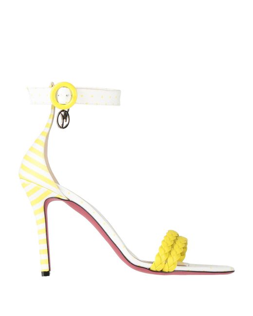Manila Grace Metallic Sandals Textile Fibers