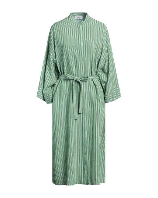 Niu Green Midi Dress Viloft, Polyamide