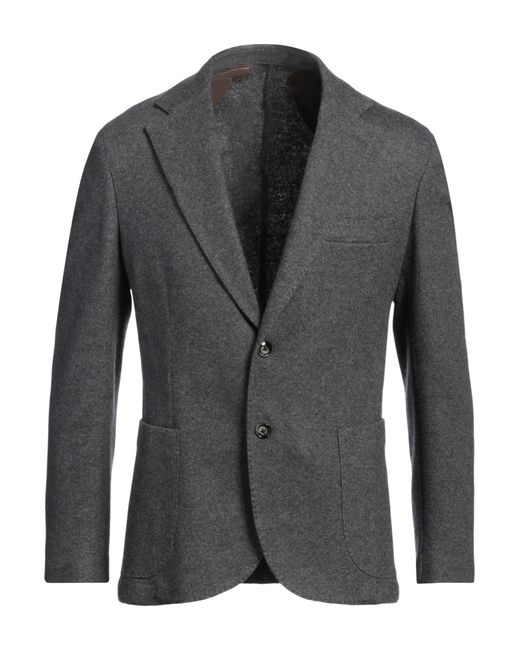 Barba Napoli Gray Dynamic Blazer Wool, Polyamide for men