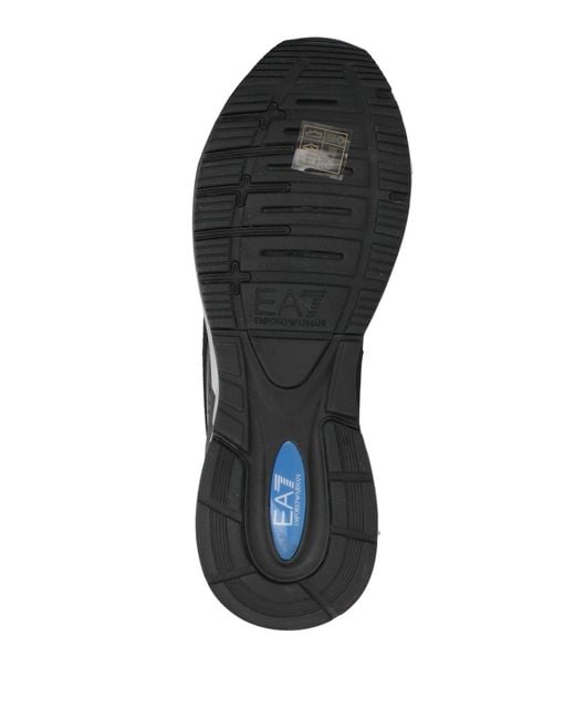 EA7 Black Sneakers Polyester, Polyurethane for men