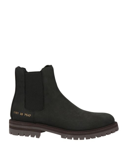 Common Projects Black Ankle Boots