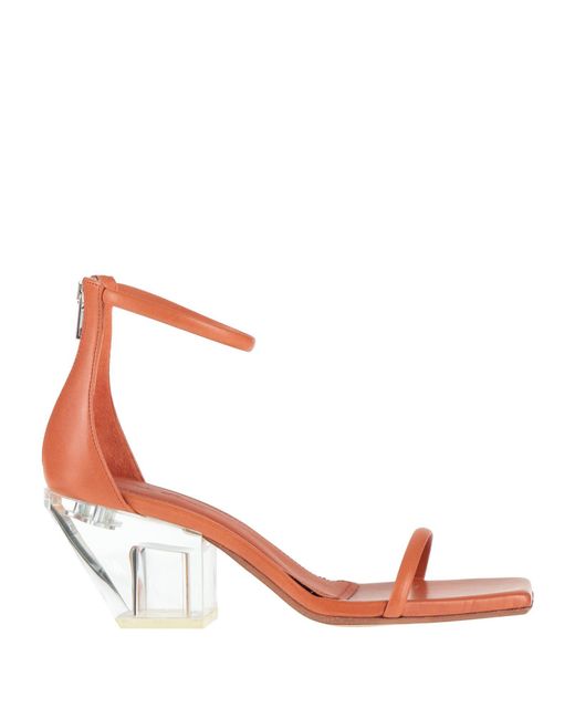 Rick Owens Pink Sandals Leather