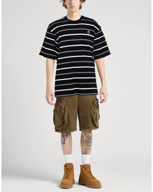 A Bathing Ape Black T-Shirt for men