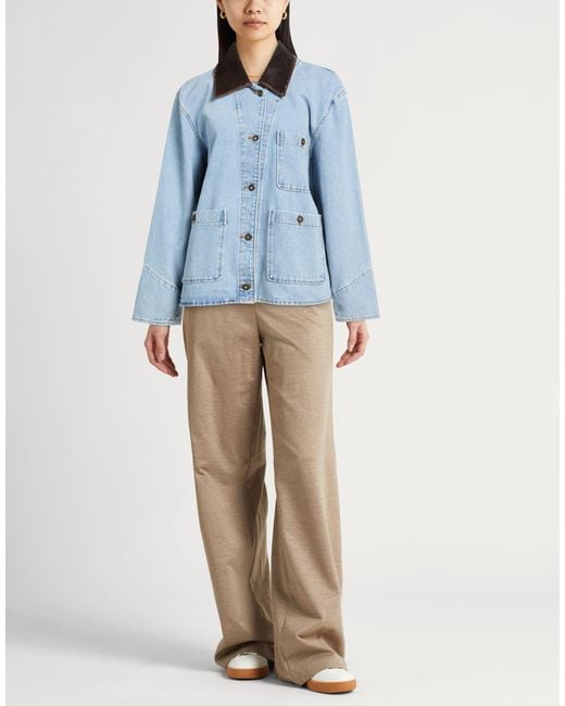 Sandro Blue Denim Outerwear