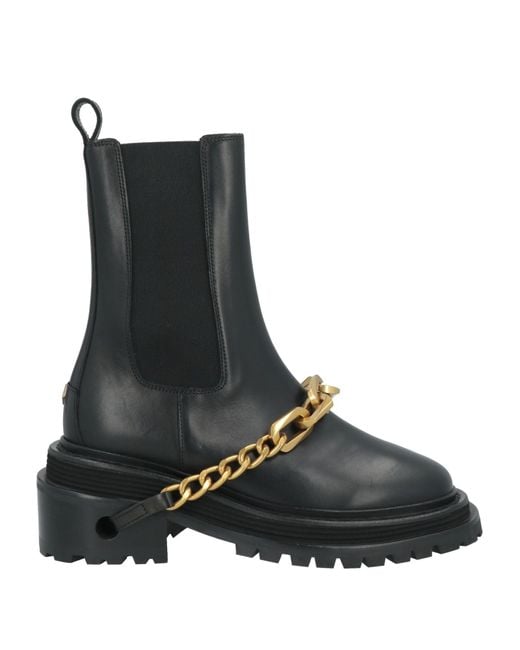 Sandro Black Ankle Boots Leather