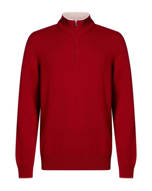Gran Sasso Red Turtleneck for men