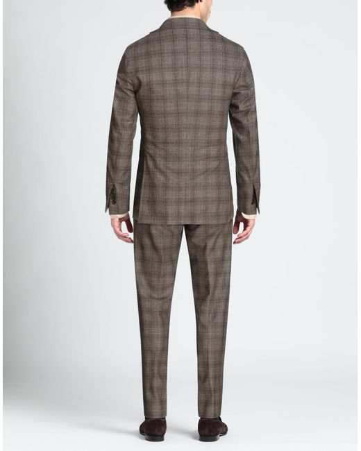 Bagnoli Sartoria Napoli Gray Suit for men