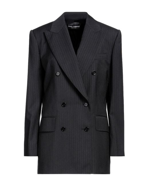 Dolce & Gabbana Blazer in Black | Lyst