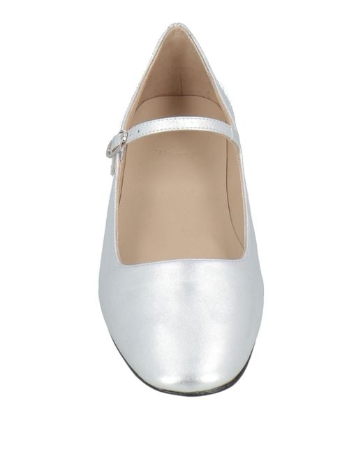 Theory White Ballet Flats