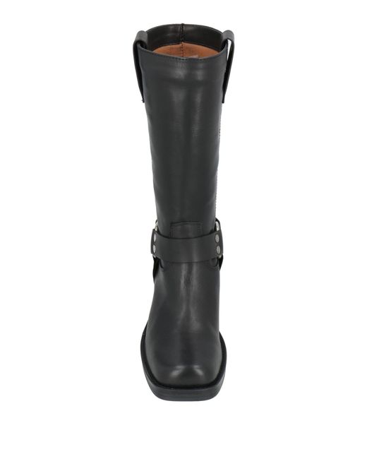 Anima Black Boot Leather