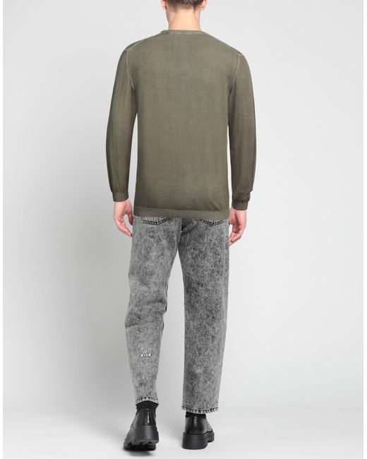 Grey Daniele Alessandrini Green Sweater for men