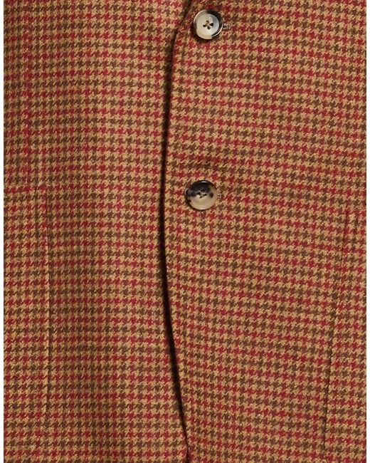 Isaia Brown Blazer Wool for men