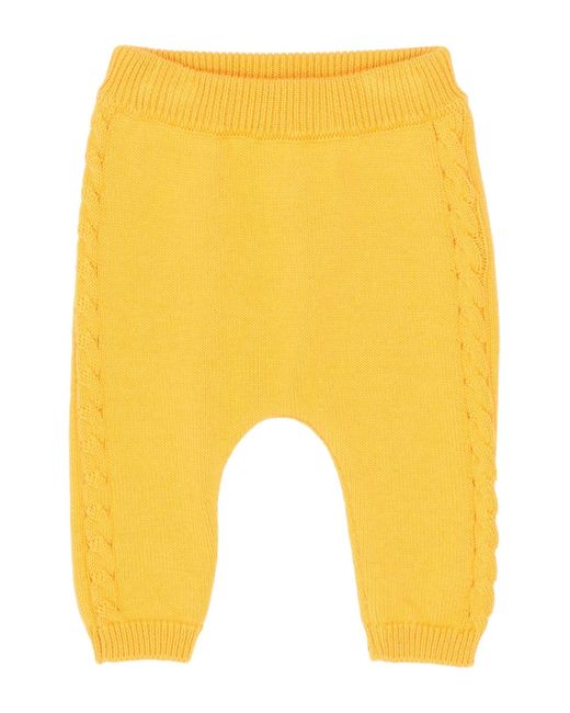 Fendi Yellow Ocher Leggings Cotton, Cashmere