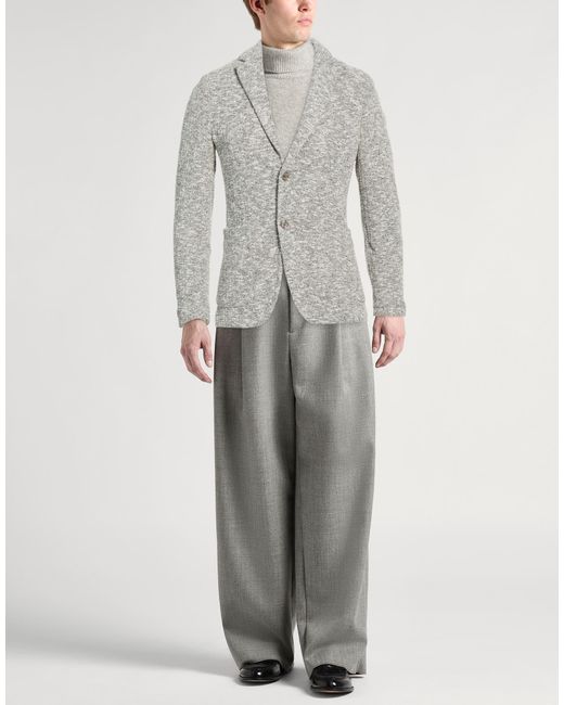 AT.P.CO Gray Blazer Polyester, Cotton for men