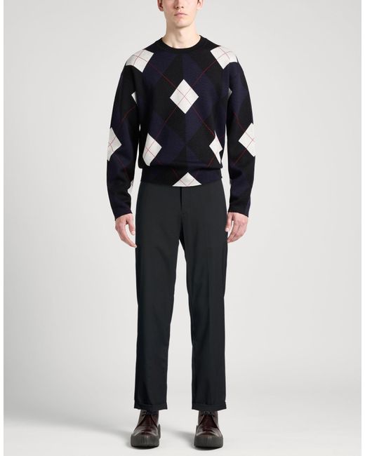 Fedeli Blue Pants Cashmere for men