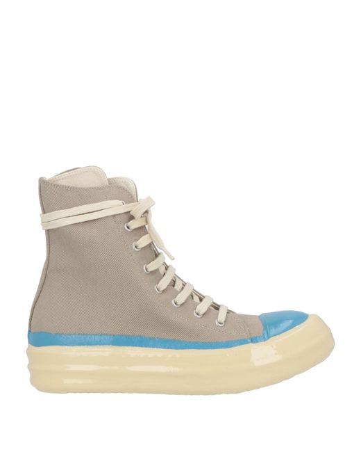 Rick Owens Natural Taupe Sneakers Textile Fibers
