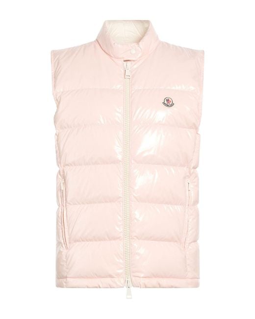Moncler Pink Vest Polyamide