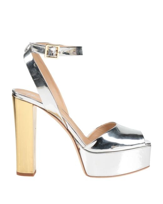 Giuseppe Zanotti White Sandals Textile Fibers