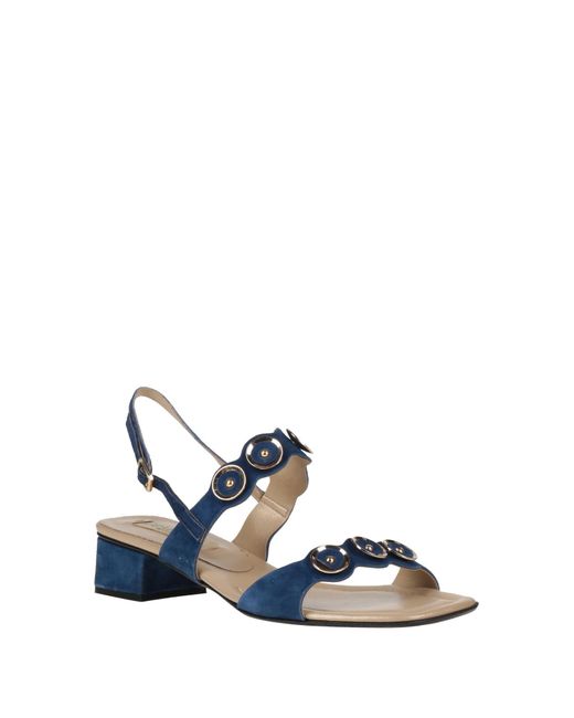 Jeannot Blue Sandals Leather