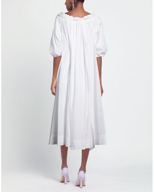 Gabriela Hearst White Midi Dress