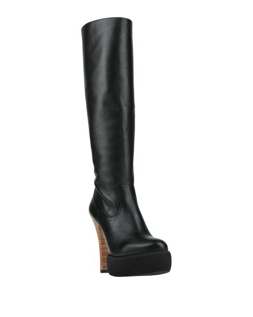 Paloma Barceló Black Boot Leather