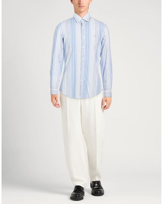 Harmont & Blaine Blue Shirt Cotton for men
