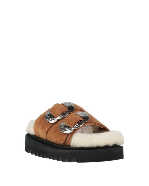 Toga Brown Sandals Leather