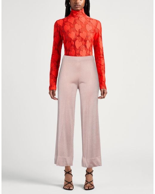 Circus Hotel Pink Pants Viscose, Polyester, Polyamide